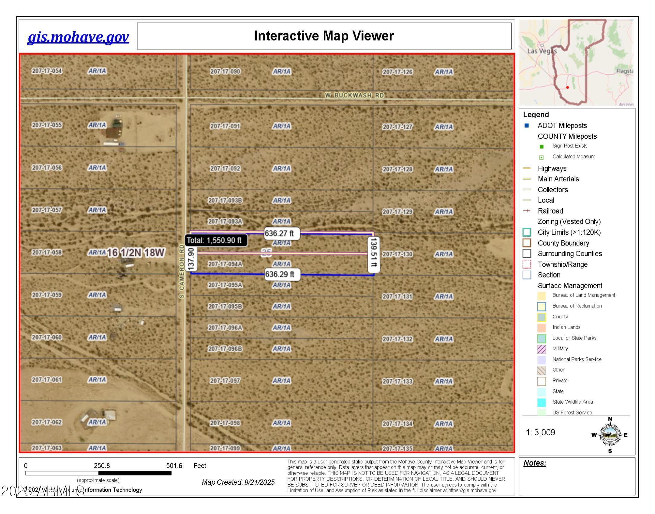 000XX Cameron Road 94, Yucca, AZ 86438