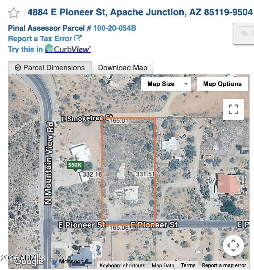 4884 E PIONEER Street NA, Apache Junction, AZ 85119