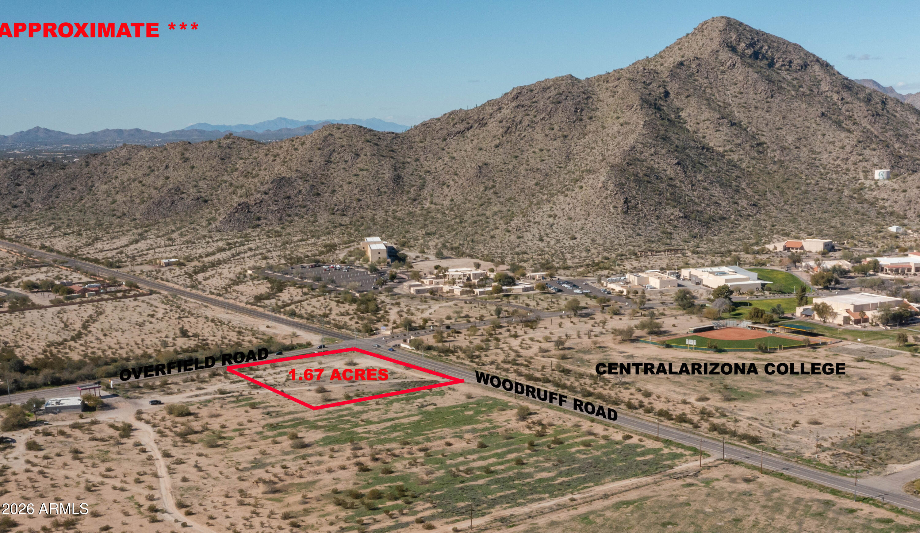 1.67 ACRES N OVERFIELD Road -, Casa Grande, AZ 85194