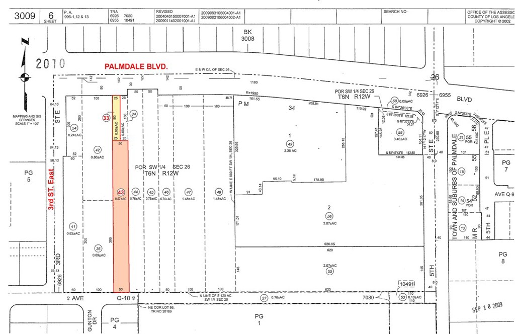 3 Street East and Palmdale Boulevard