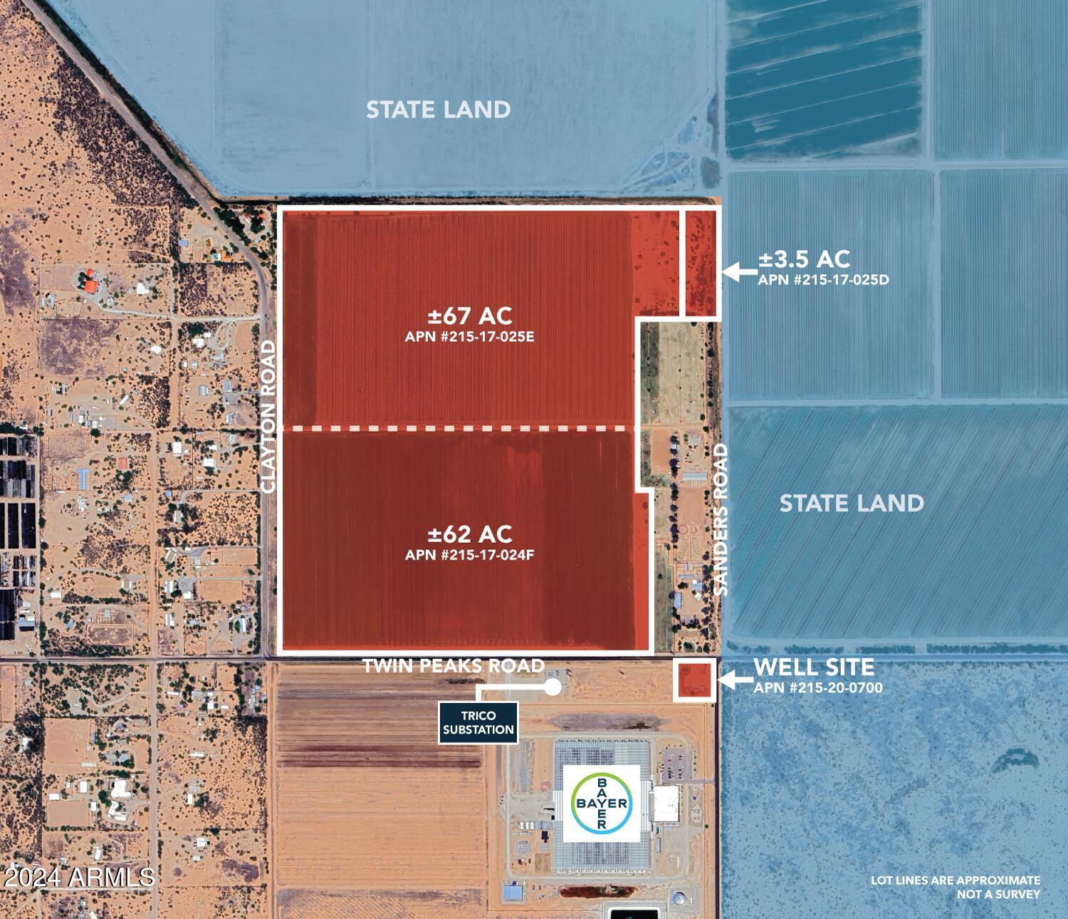 +/-135acre W Twin Peaks & Clayton Roads -, Marana, AZ 85653