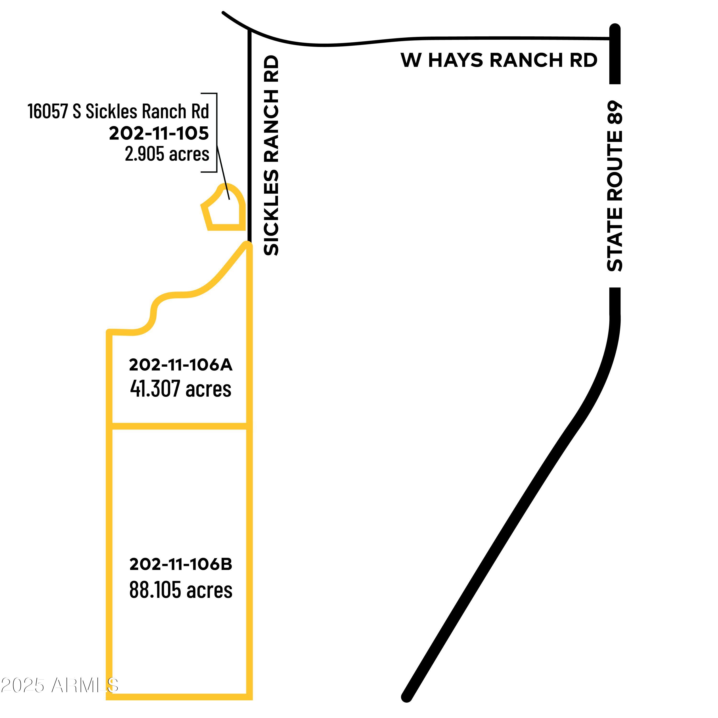 129 ACRES SICKLES RANCH Radial 0, Peeples Valley, AZ 86332
