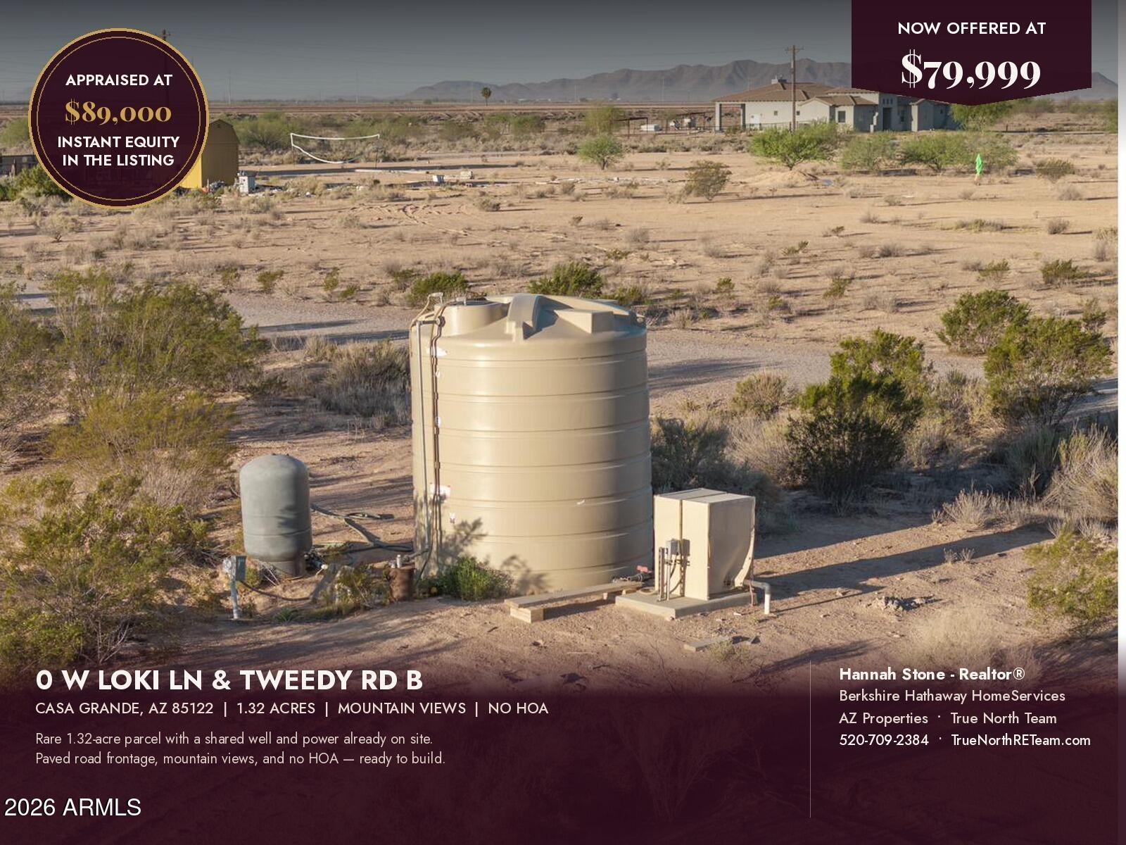 0 W LOKI LN & TWEEDY RD B -, Casa Grande, AZ 85194