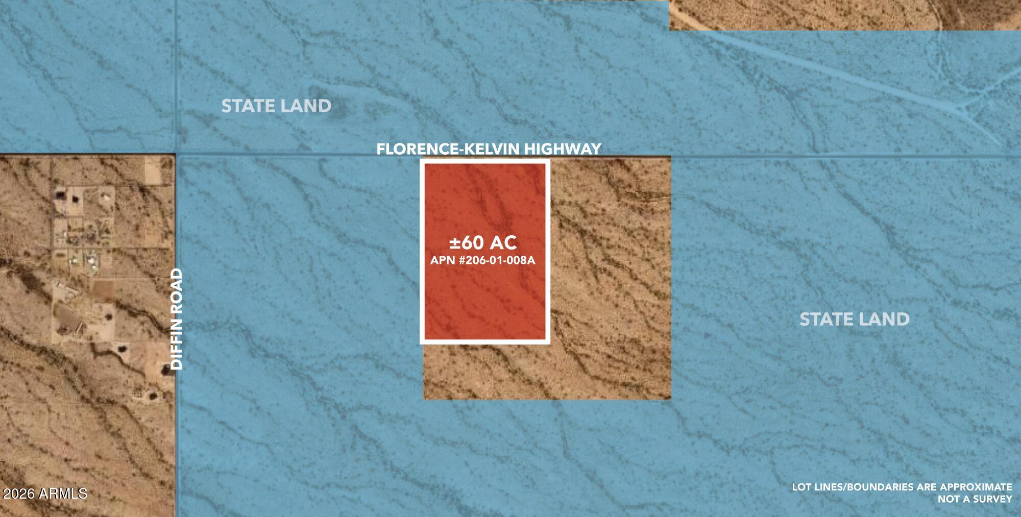 +/-60acres E Florence-Kelvin Highway -, Florence, AZ 85132