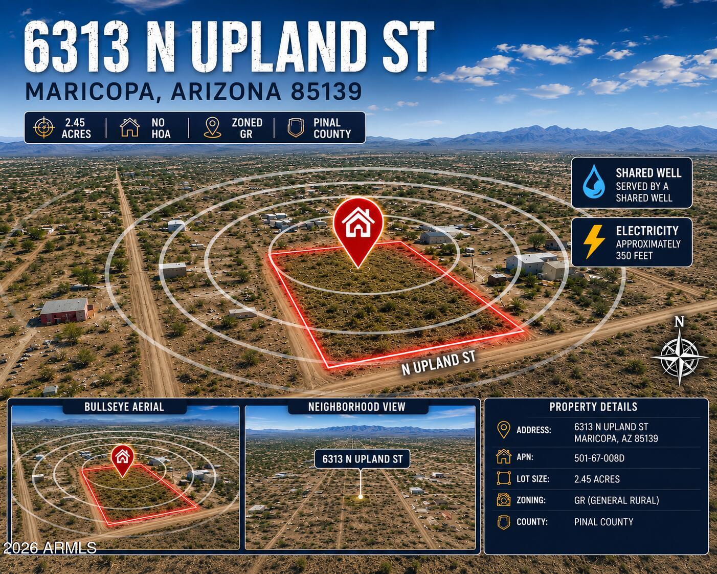 6313 N UPLAND Street -, Maricopa, AZ 85139