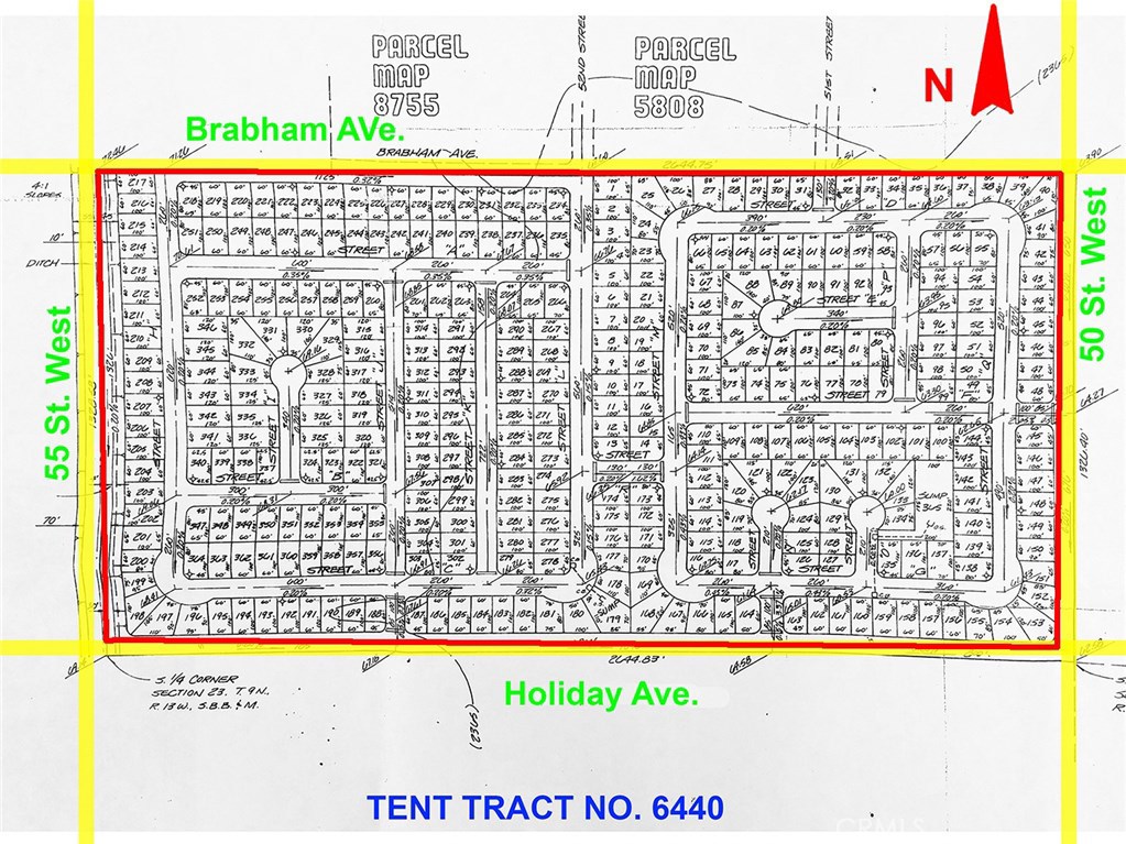 50 Street W to 55 Street West On Holiday Avenue