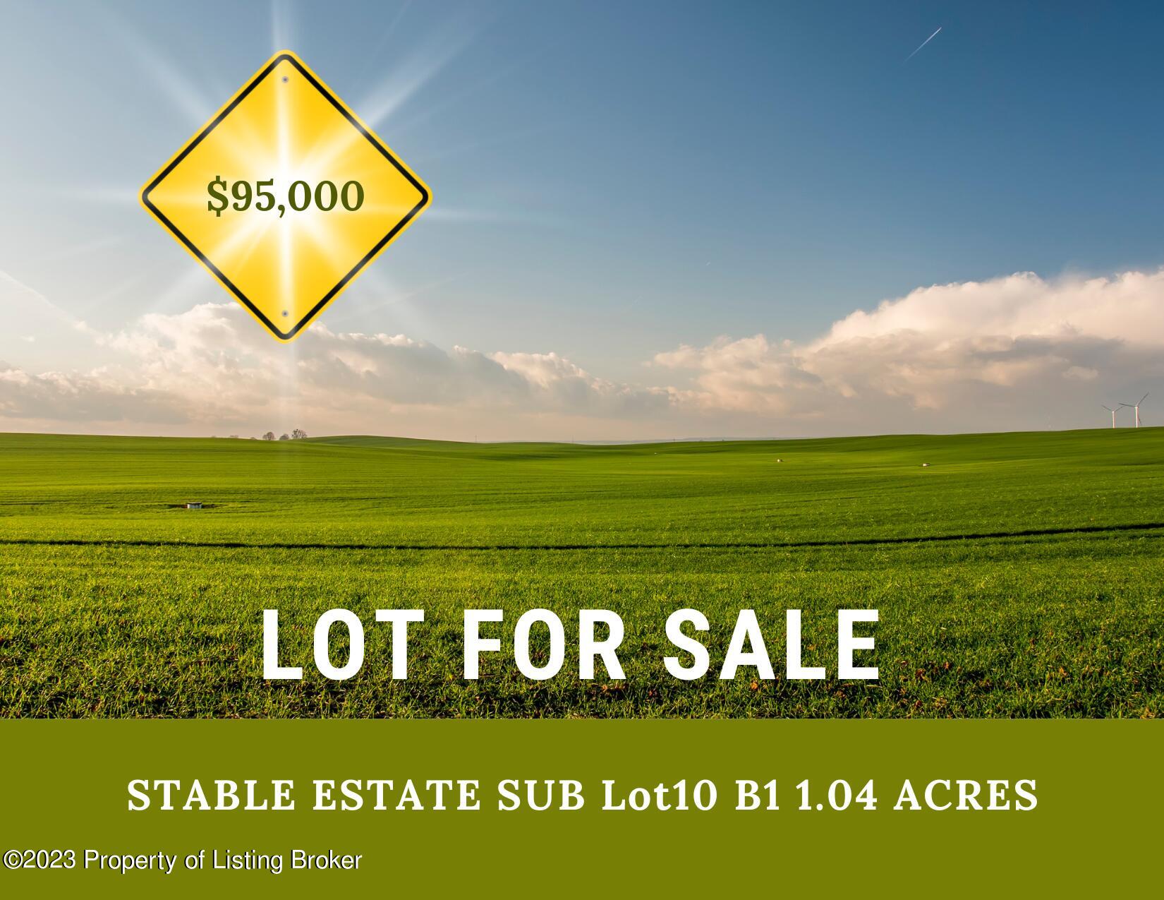 Lot 10, Block 1, Stable Estate, Dickinson, ND 58601