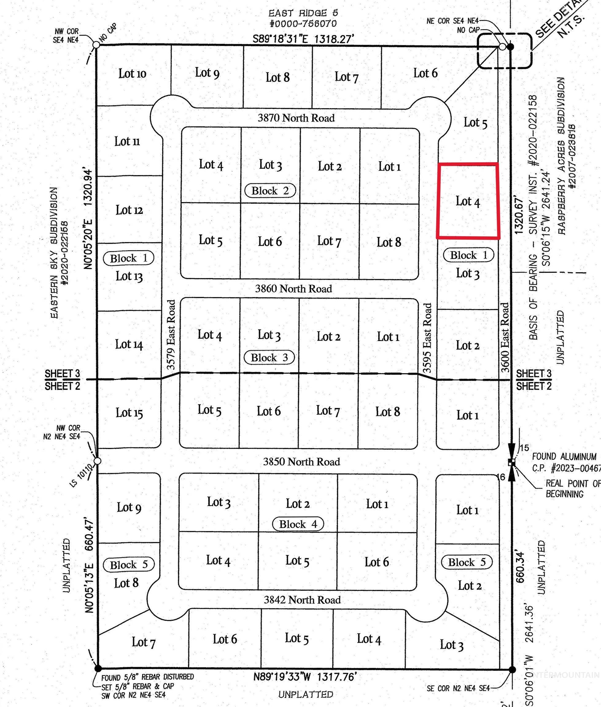 Lot 4 Block 1 North Sixty Subdivision, Kimberly ID 83341