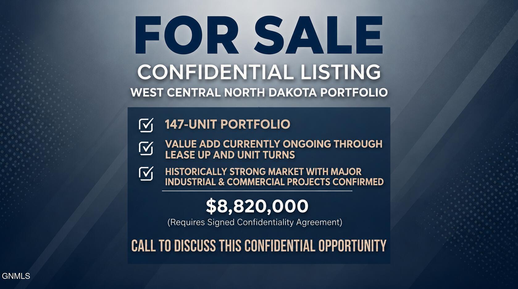321 Confidential Listing Located, In West Central North Dakota, Bismarck, ND 58501