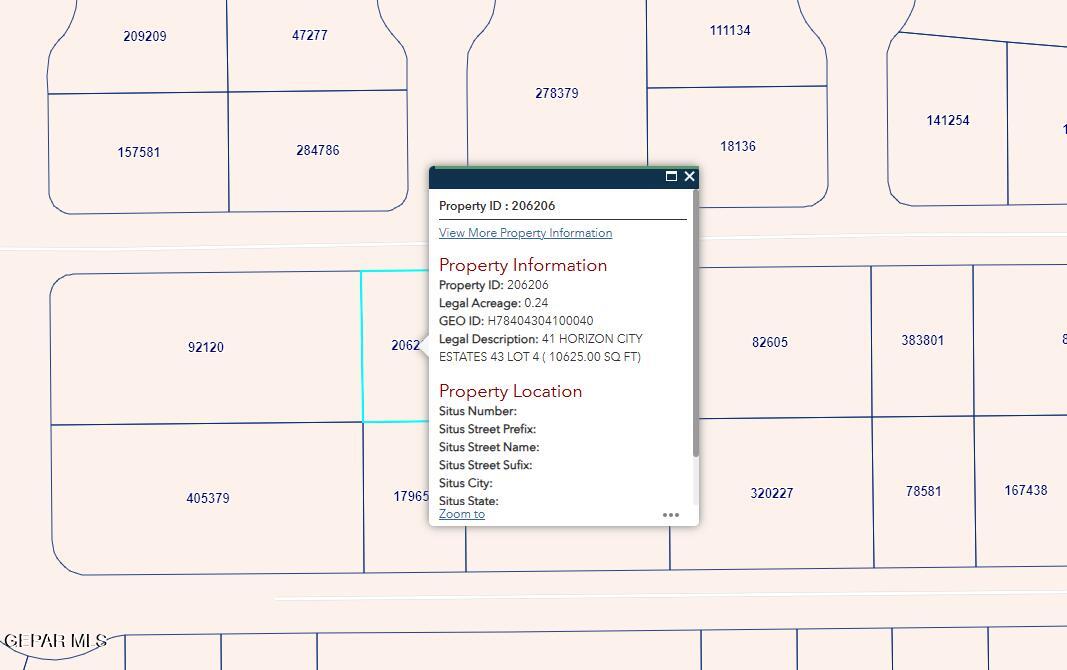 PN-206206 41 Horizon City Estates Lot 4, Horizon City, TX 79928