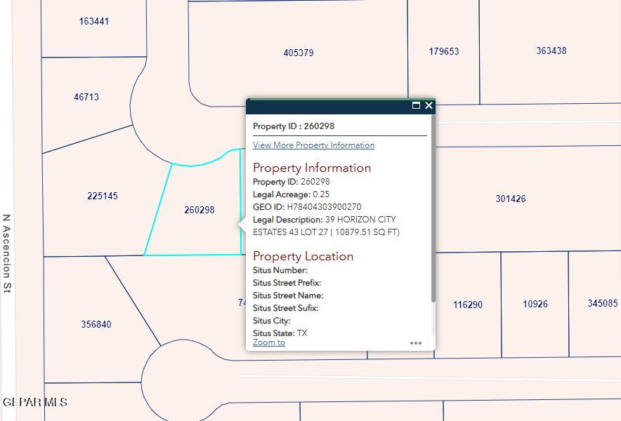 PN-260298 39 Horizon City Estates Lot 27, Horizon City, TX 79928