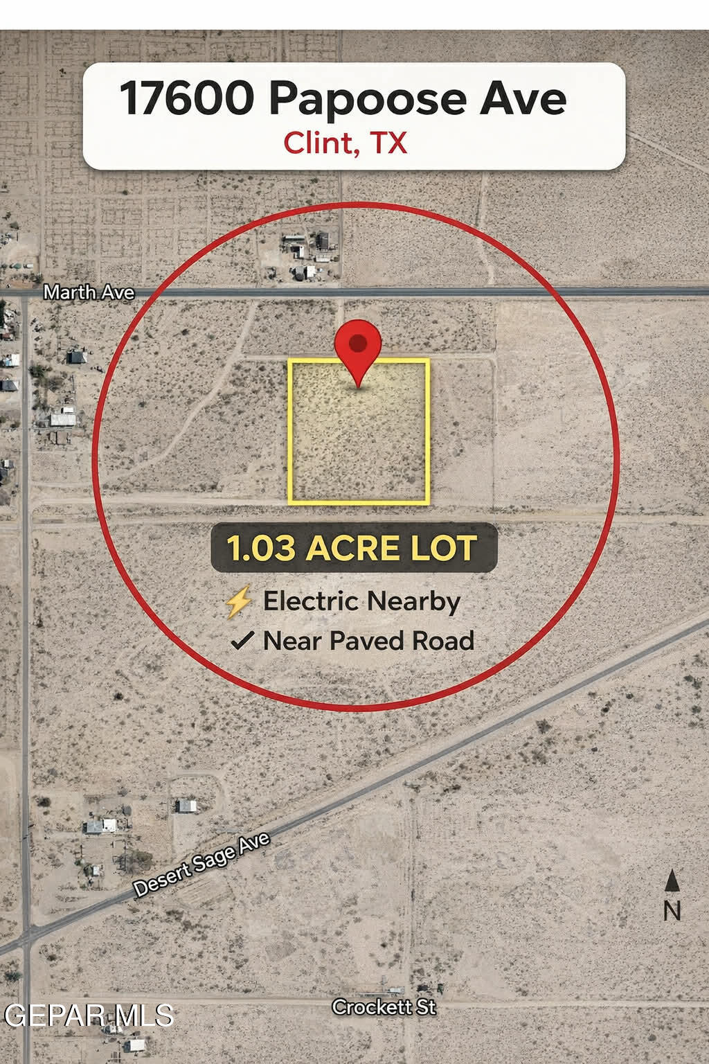 17600 Papoose Avenue, Clint, TX 79928