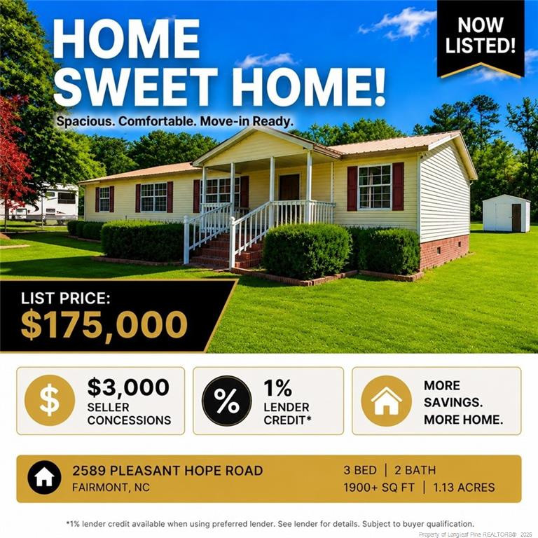 2589 Pleasant Hope Road, Fairmont, NC 28340