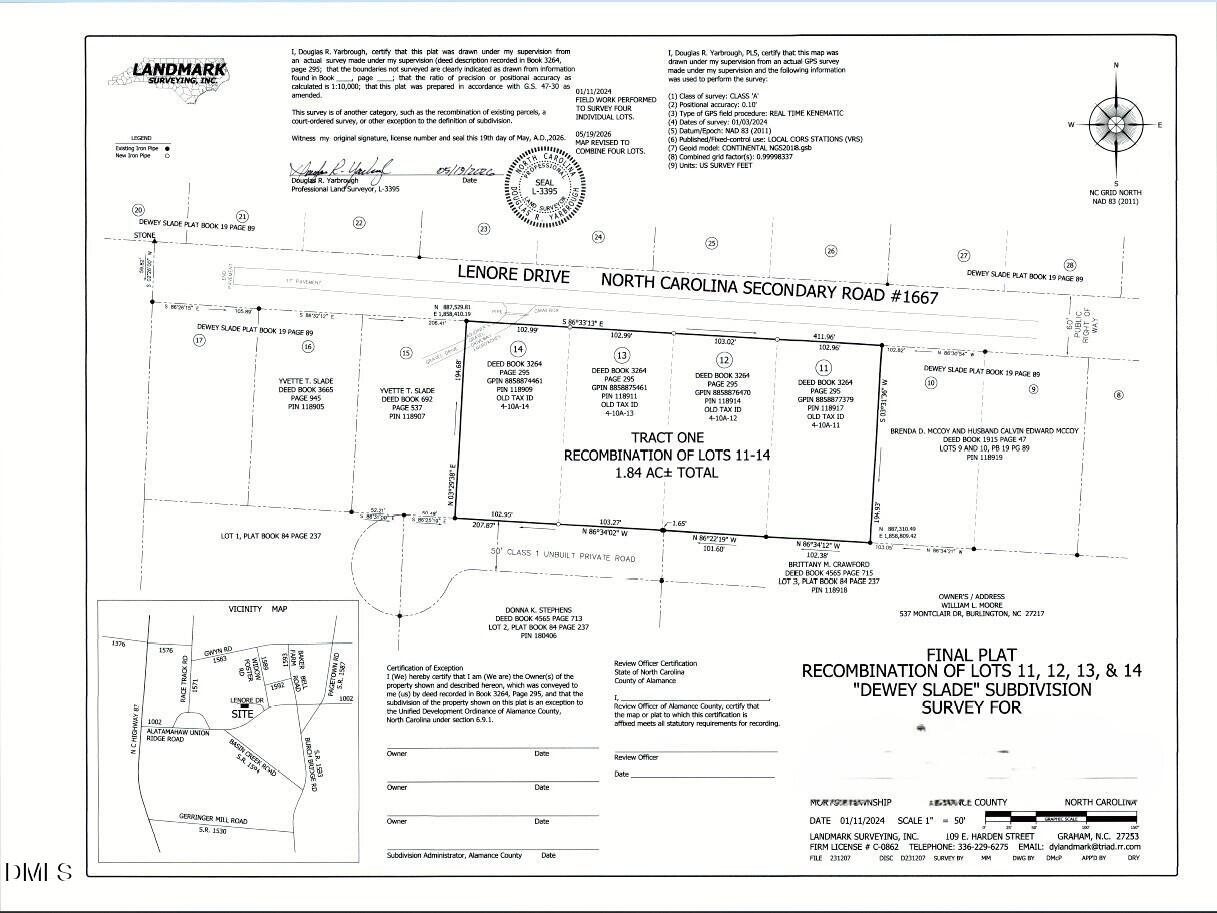 Lots 11-14 Lenore Drive, Burlington, NC 27217